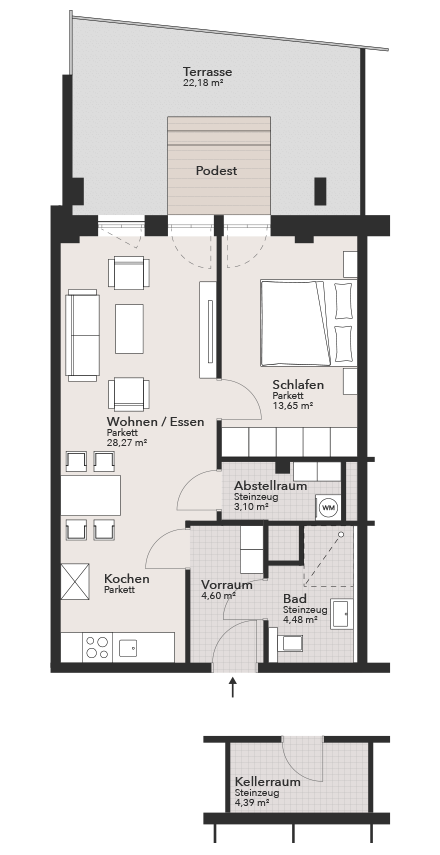 High Life Wohnung: Top 01